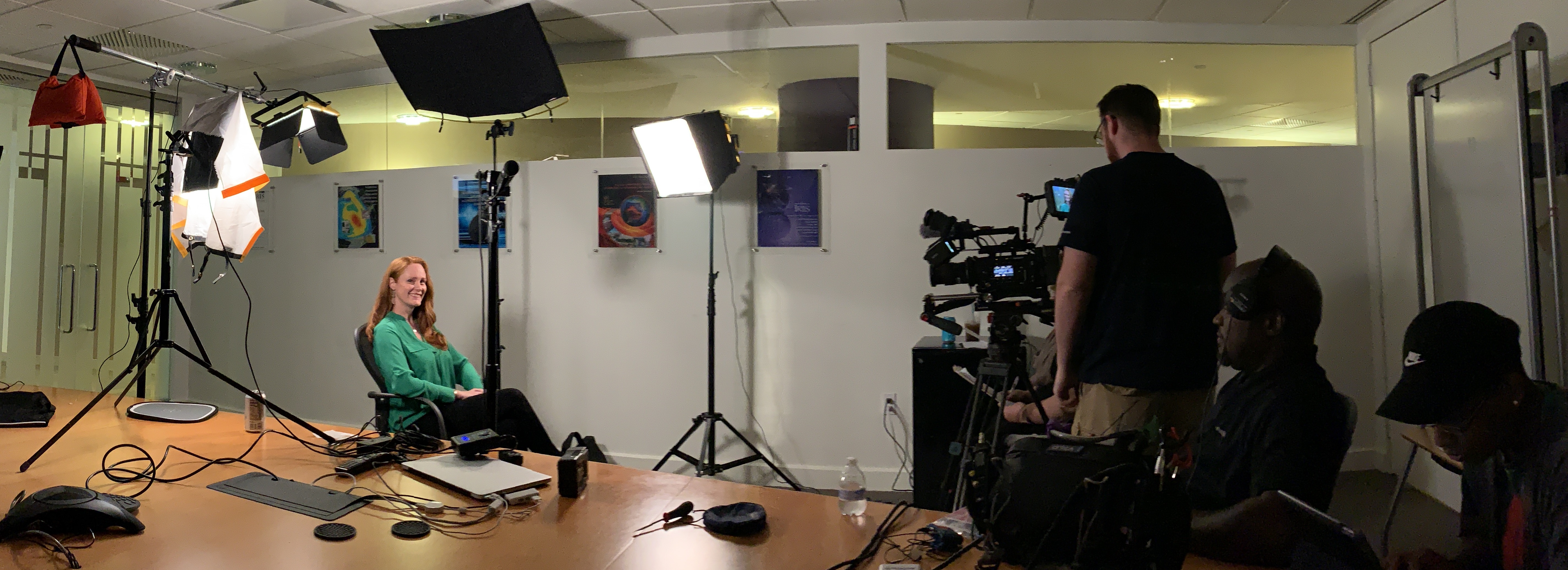 Wendy Bohon during a television interview
